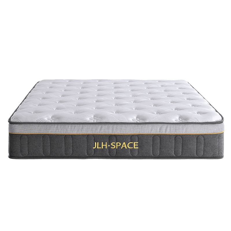 Spring Mattress 21PB-45 side panel with gold trim and JLH-SPACE branding